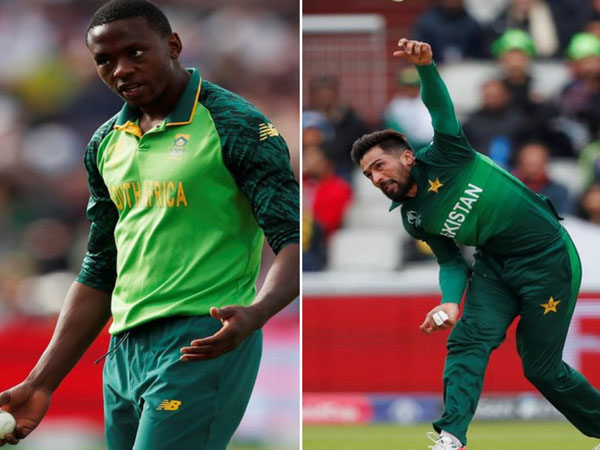 Kagiso Rabada (L) and Mohammad Amir (R)