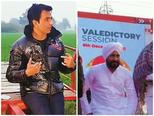 Actor Sonu Sood in Congress party video (Photo/Twitter: Congress)