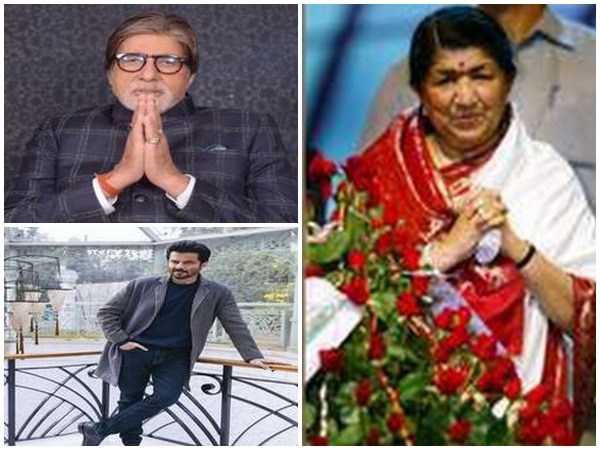 Actors Amitabh Bachchan, Anil Kapoor and legendary singer Lata Mangeshkar (Image courtesy: Instagram) 