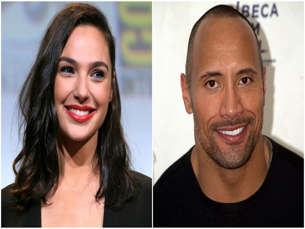 Gal Gadot and Dwayne Johnson