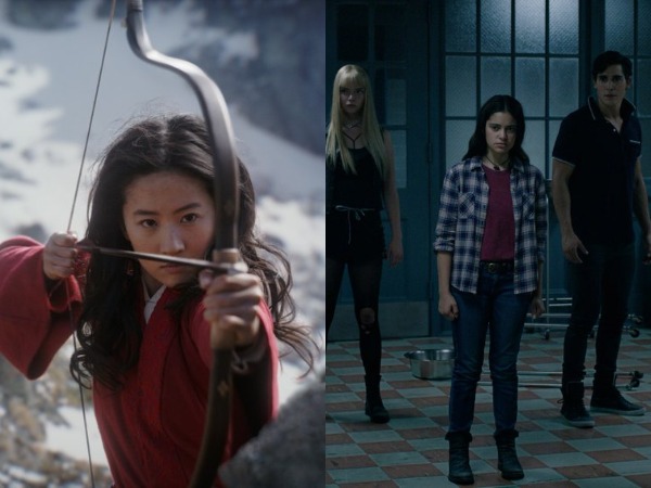 Posters of films 'Mulan' and 'The New Mutant' (Image source: Twitter)