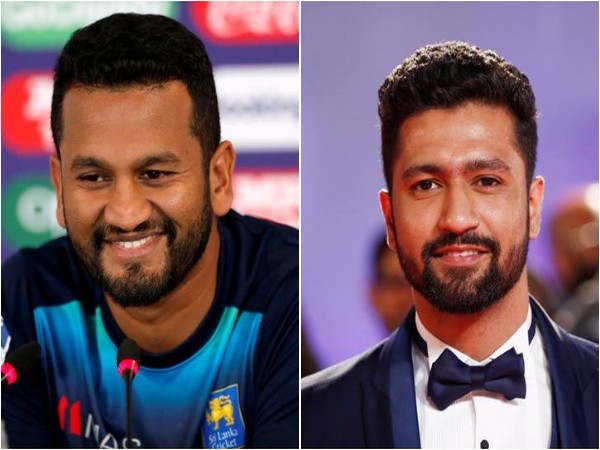 Dimuth Karunaratne (L) and Vicky Kaushal (R)