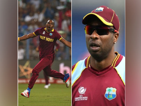 West Indies cricketers Dwayne Bravo and Keiron Pollard