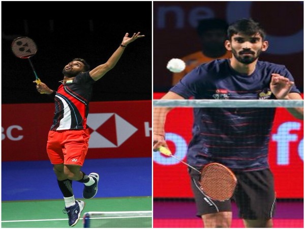 HS pranoy (L) and Kidambi Srikanth (R) (Photo/BAI Media Twitter)