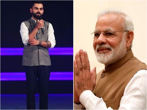 Virat Kohli (L) and Narendra Modi (R)