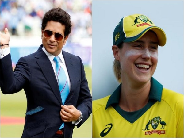 Sachin Tendulkar (L) and Ellyse Perry (R)