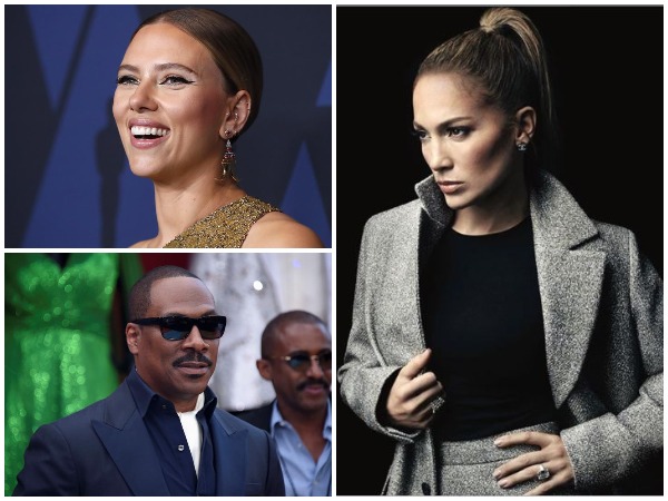 From top Scarlett Johansson, Jennifer Lopez and Eddie Murphy (Image courtesy: Instagram)