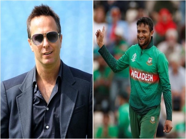 Michael Vaughan (L) and Shakib Al Hasan (R)
