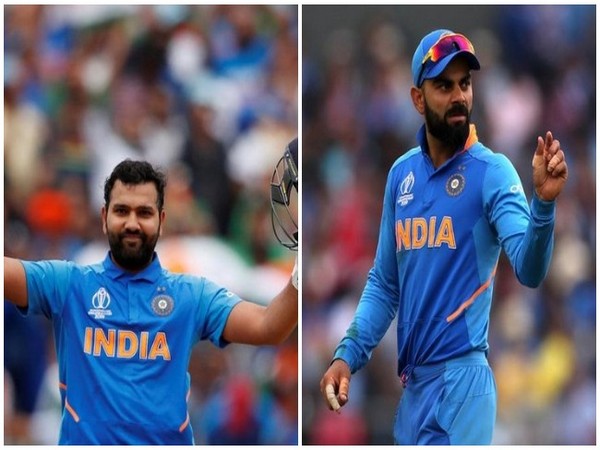 Rohit Sharma (L) and Virat Kohli (R)