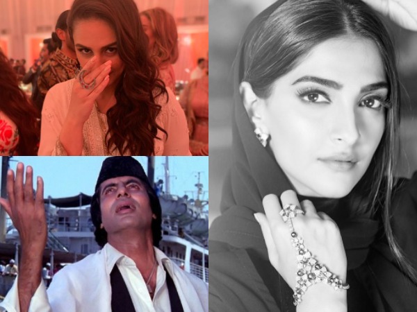 Actors Sonam Kapoor Ahuja, Amitabh Bachchan and Huma Qureshi (Image Source: Instagram)
