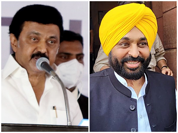 Tamil Nadu CM MK Stalin and AAP's Bhagwant Mann