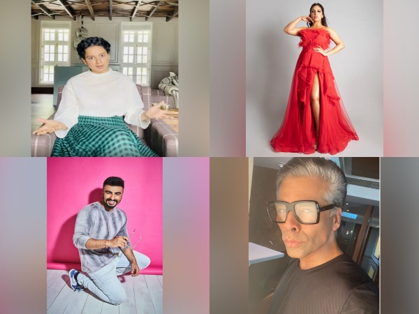 Bollywood celebrities Kangana Ranaut, Bhumi Pednekar, Arjun Kapoor, and Karan Johar (Image Source: Social Media)