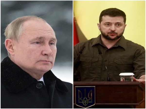 Russian President Vladimir Putin (Left) and Ukrainian President Volodymyr Zelensky (Right)