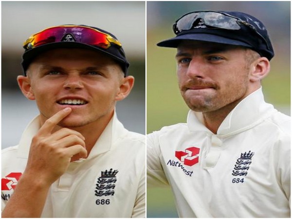 England all-rounder Sam Curran (L) and spinner Jack Leach (R)