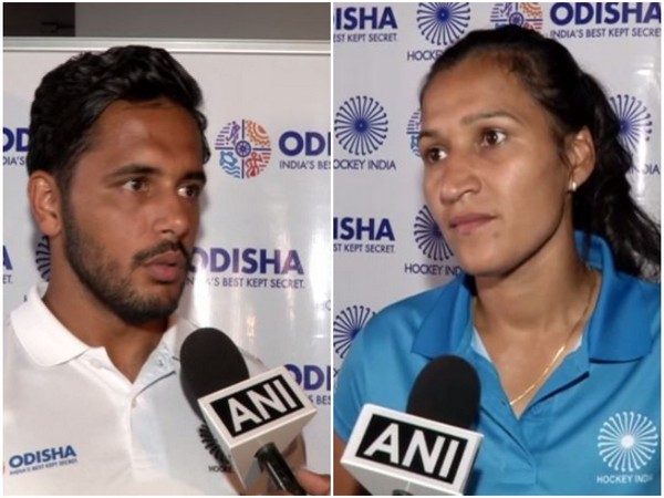 Harmanpreet Singh (L) and Rani Rampal (R)