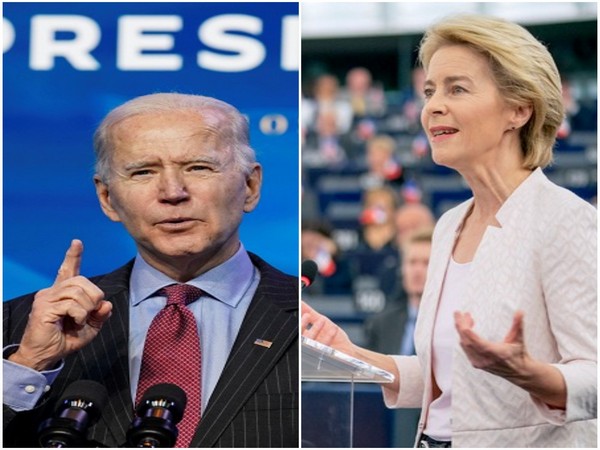 US President Joe Biden and European European Commission (EC) President Ursula von der Leyen