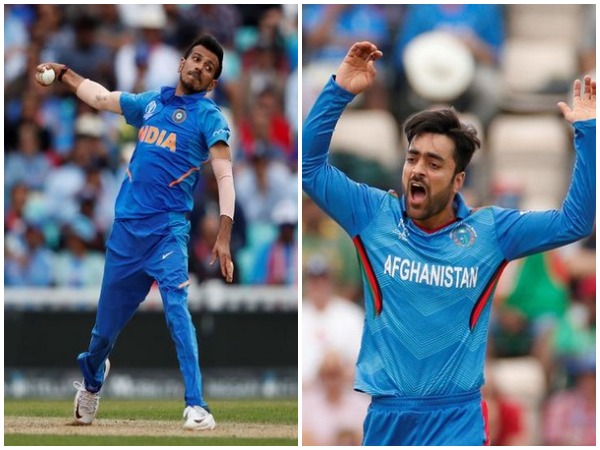 Yuzvendra Chahal (L) and Rashid Khan (R) 