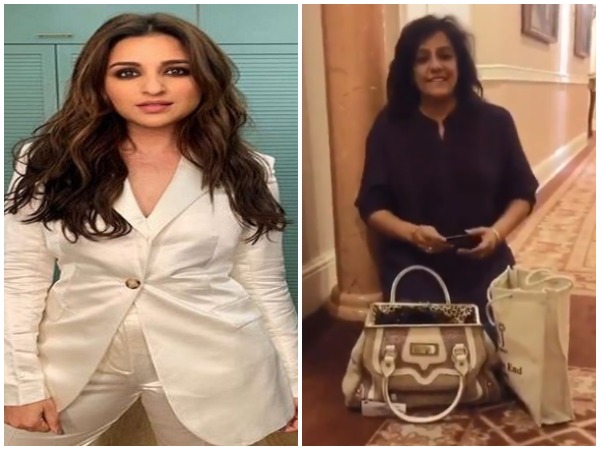Actor Parineeti Chopra and a still taken from the video featuring her mom (Image courtesy: Instagram) 