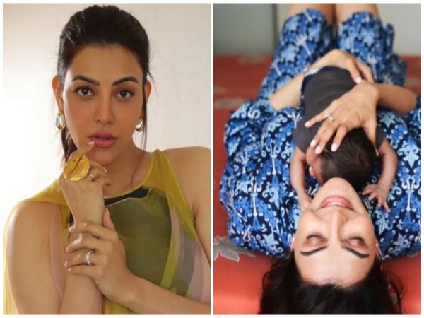 Kajal Aggarwal and her son Neil (Image source: Instagram)