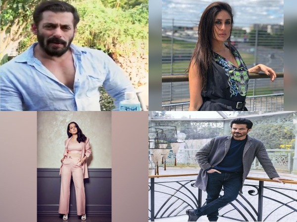 Actors Salman Khan, Kareena Kapoor Khan, Anil Kapoor and Kangana Ranaut (Image Source: social media)