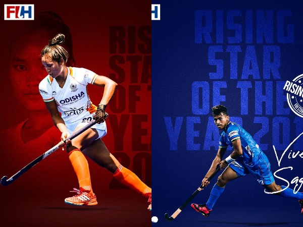 Hockey players Lalremsiami (L) and Vivek Sagar (R) (Photo/ Hockey India Twitter)