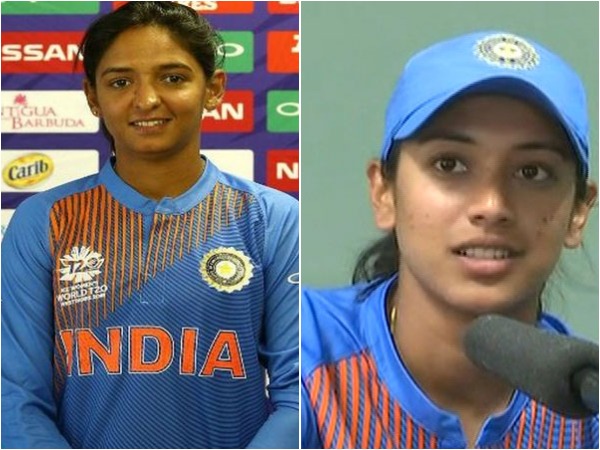 Harmanpreet Kaur (L) and Smriti Mandhana (R)