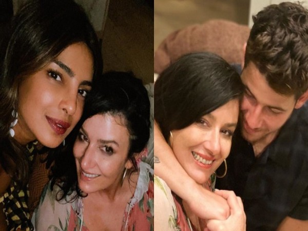 Priyanka Chopra Jonas and Nick Jonas with Denise Jonas (Image Source: Instagram)