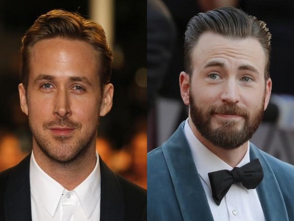 Actors Ryan Gosling and Chris Evans