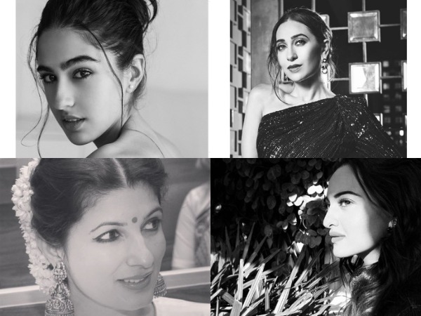 Actors Sara Ali Khan, Karisma Kapoor, Sonakshi Sinha, and Twinkle Khanna (Image Source: Instagram)