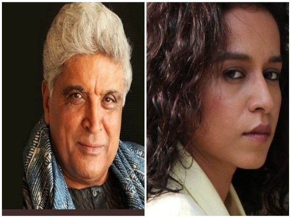 Javed Akhtar and Tillotama Shome (Image source: Twitter)