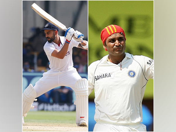 Virat Kohli and Virender Sehwag (Photo: BCCI and Virender Sehwag-Twitter)