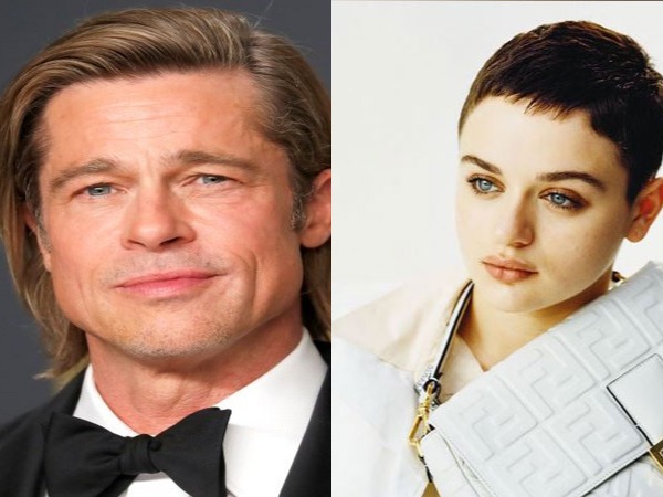 Actors Brad Pitt and Joey King 