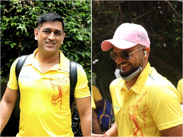 MS Dhoni and Suresh Raina. (Photo/CSK Twitter)