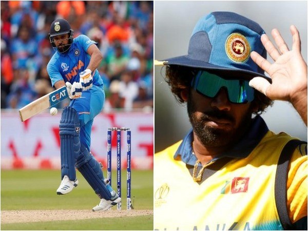 Rohit Sharma (L) and Lasith Malinga (R)