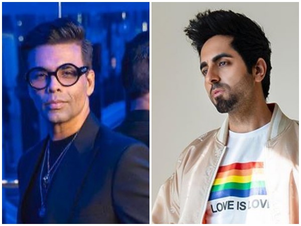 Filmmaker Karan Johar and actor Ayushmann Khurrana (Image courtesy: Instagram)