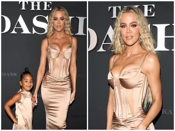 Khloe Kardashian with daughter True Thompson (Image source: Twitter)