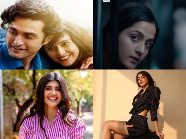 Actors Aadil Khan, Sadia Khateeb, Arushi Sharma, Alaya Furniturewalla and Sanjana Sanghi (Image Source: Instagram/YouTube)