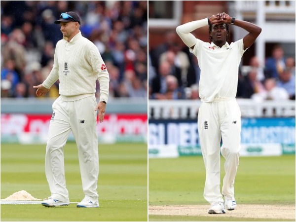 England skipper Joe Root (L) and pacer Jofra Archer (R)