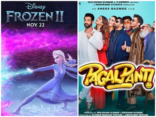 'Frozen 2' and 'Pagalpanti' poster (Image Courtesy: Instagram)