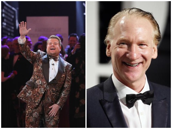 James Corden and Bill Maher 