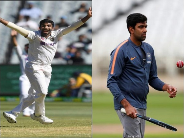 Jasprit Bumrah (L) and Ravichandran Ashwin (R)