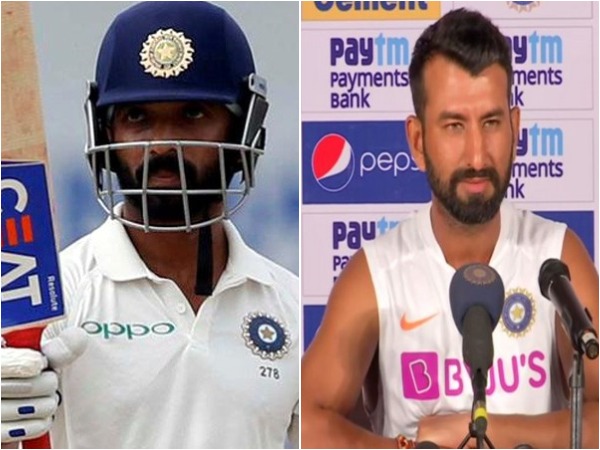 Ajinkya Rahane (L) and Cheteshwar Pujara (R)