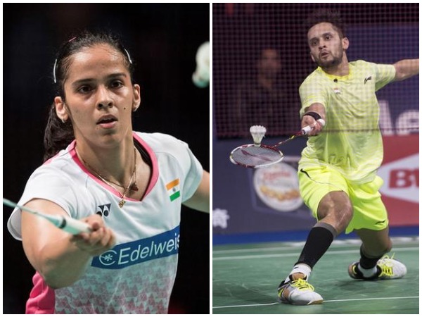 Saina Nehwal (L) and Parupalli Kashyap (R)