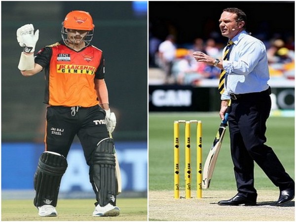 SRH skipper David Warner (Photo/ IPL Twitter) and Michael Slater (Image: ICC)