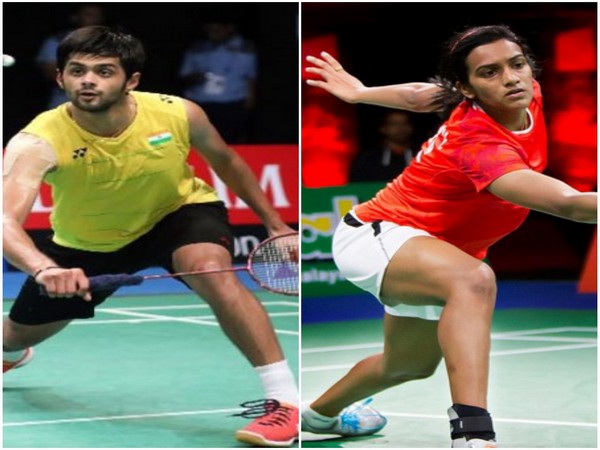 Sai Praneeth (L) and PV Sindhu (R)