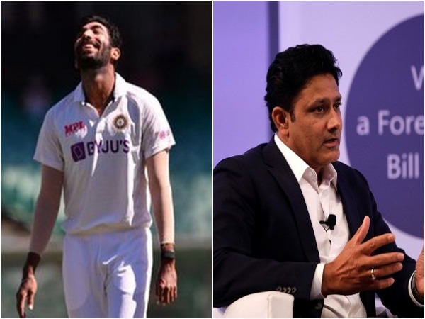 Jasprit Bumrah (L) and Anil Kumble (R)