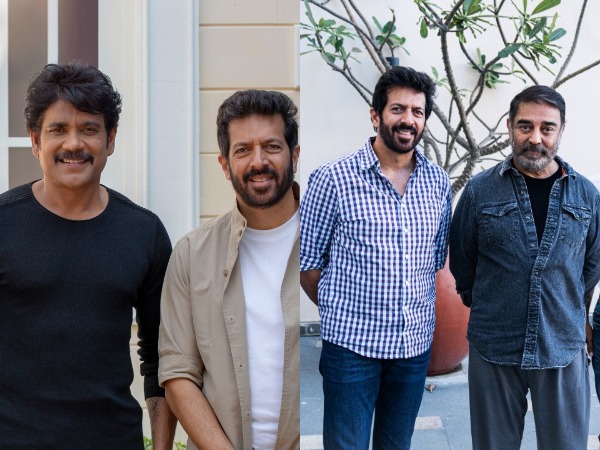 Telugu star Akkineni Nagarjun, director Kabir Khan, and Kamal Haasan (Image source: Twitter)