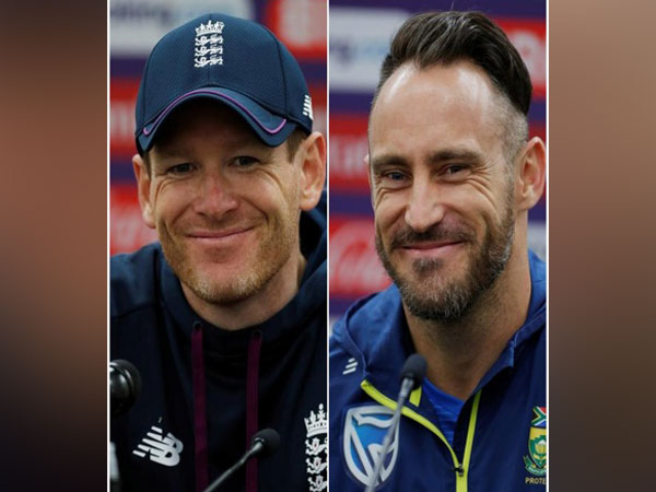 England skipper Eoin Morgan and South Africa's skipper faf Du Plessis
