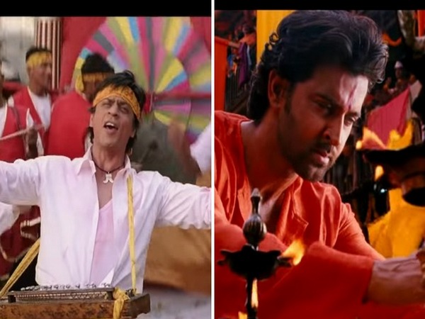 Shah Rukh Khan in a still from 'Mourya Re', Hrithik Roshan in a still from 'Deva Shree Ganesha' Image courtesy: YouTube