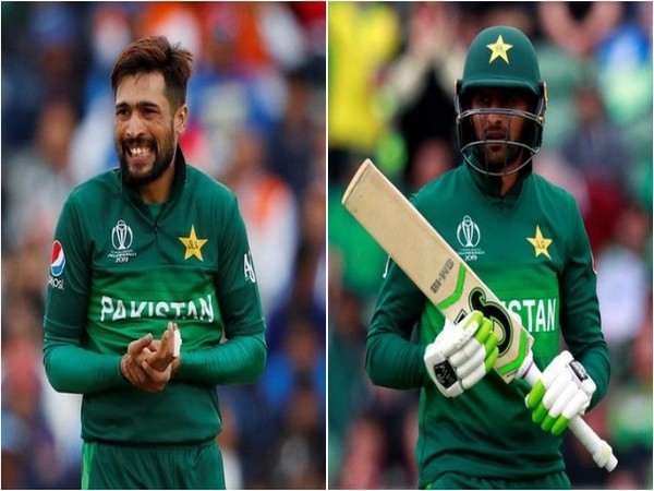 Mohammad Amir (L) and Shoaib Malik (R)